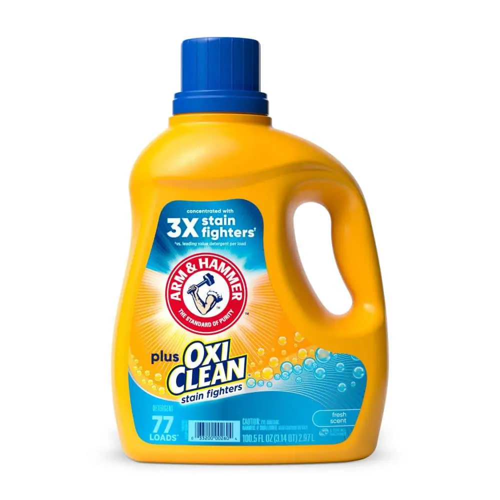 Fresh Scent Plus OxiClean Liquid Laundry Detergent, 77-Loads, 100.5 fl.oz.
