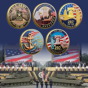 American 250th Anniversary Metal Challenge Coin Unique Iron Craftsmanship, Perfect Gift for Men, Collectible, Ideal Birthday Present UV Resistant Fall Artificial Bush Plants