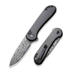 CIVIVI Elementum II Pocket Folding Knife, 2.96"Blade Utility Knife with Deep Carry Pocket Clip for EDC