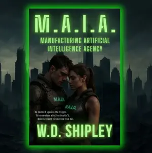 WD Shipley Signed & Autographed M.A.I.A. Steamy Dystopian AI Military Thriller with Audiobook Included