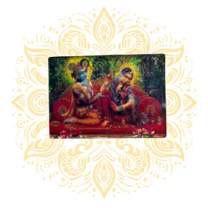 Acrylic Radha Krishna 4" x 5.5"