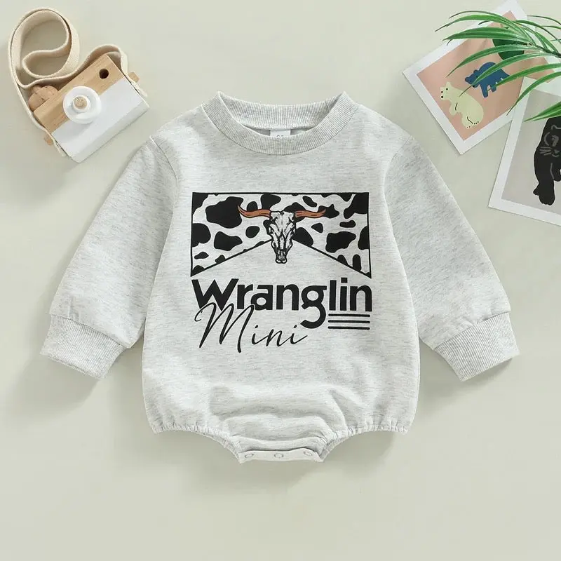 Wranglin Mini Bodysuit | Western Bodysuit | Baby Girl Clothes | Western Shirt |
