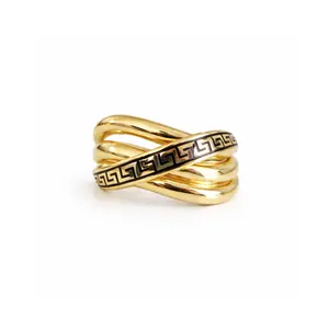 Greek Key Wrap Ring