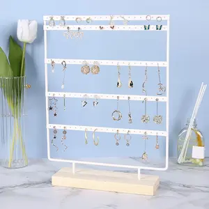 Earring Stand Earring Holder Jewelry Rack Storage Rack 5-Tier 100-Hole Earring Rack Jewelry Rack, Earring Storage Box Display Rack Girl Earring Rack, Multi Compartment Organiser
