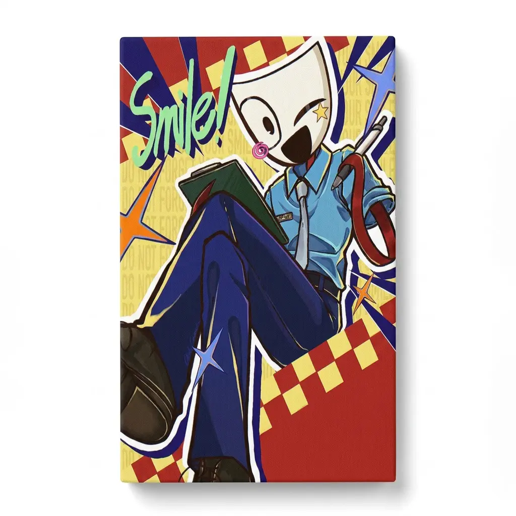 The Amazing Digital Circus Cartoons Poster, Gangle Anime Wall Art Print, Bedroom Home Decor, Gift for Anime Fans