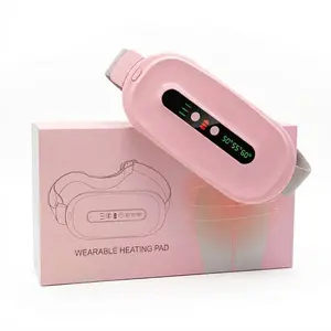 Women's Cordless Heating Pad Waist Belt - Gifts for Women, Womens Gifts, Fast Electric Heating with 3 Heat Levels, 3 Massage Modes for Period Cramps (Indoor Recreation Equipment)