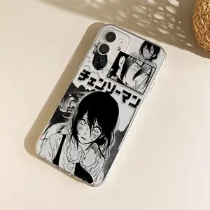 C-Chainsaw Man MAKIMA Simple Design Phone Case For iPhone 17/16/15/14/13/12/11/Pro/ProMax/Plus/17Air/Xsmax/16E,Samsung S25/S24/S23/S22/Plus/Ultra/Fe,Shockproof Transparent Soft Back Cover,Gift for Christmas And Birthday,Friend or Yourself