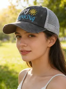 New Braided Embroidery Baseball Cap, Graphic Trucker Hat, Mesh Breathable Sun Hat Adjustable, Vintage Unisex Design, Men's & Women's Fashion Accessory, Adjustable Snapback Cap