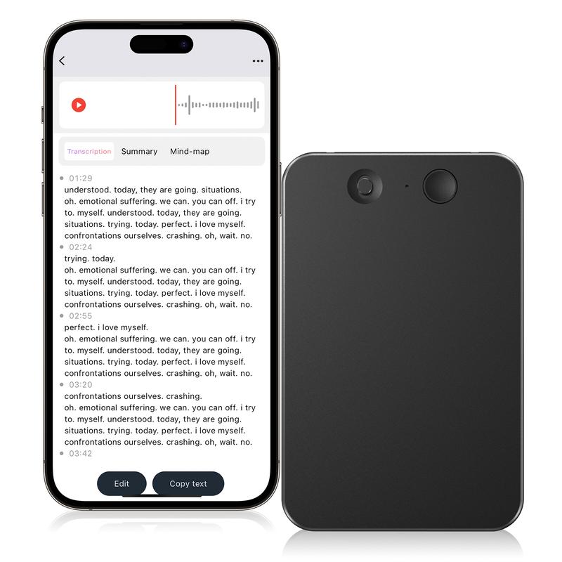 AI Voice Recorder,64GB Note Voice Recorder with Transcribe,Mind Mapping & AI Summary,Digital Voice Recorder with App,Audio Recorder for Lectures,Phone Calls,Meetings,Interviews Etc