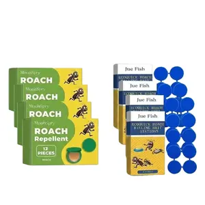 MoonSpry Cockroach Repellent Gel Traps Buy 4 Get 4 Free Jue Fish Bait for Indoor Pest Catchers in Family Kitchens cockroach extermination moons pryroach repellent Indoor-Outdoor Cockroach Bait Station long-lasting effect moons pryroach repellent