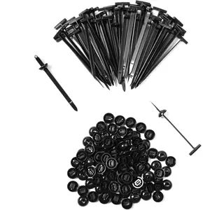 2026 Upgraded (100 Pcs) Nylon Universal  Tie Buckle, Nylon Zip Ties With Pin & Button Design Plastic  Ties Tool Fasteners    Zipties for  Daily Repair (100PCS.01)