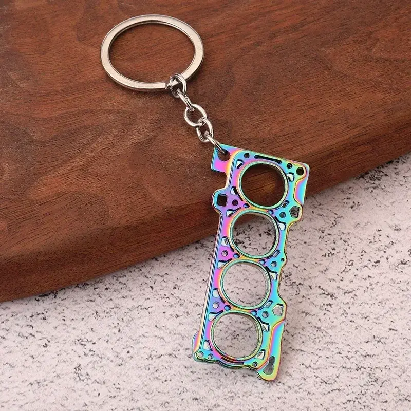 2026 Creative Car Engine Modification Machine Gasket Keychain Exquisite Decorative Pendant New for your car décor