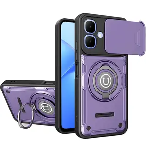 New 360 Rotating Magnetic Stand Phone Case for Tecno Pop 10 4g, Tecno Spark Go 2 4g, Anti-Drop Phone Cover with Camera Protection