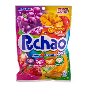 UHA Puchao Soft Candy Mix Fruits Flavor 100 g UHA Puchao Soft Candy Mix Fruits Flavor 100 g