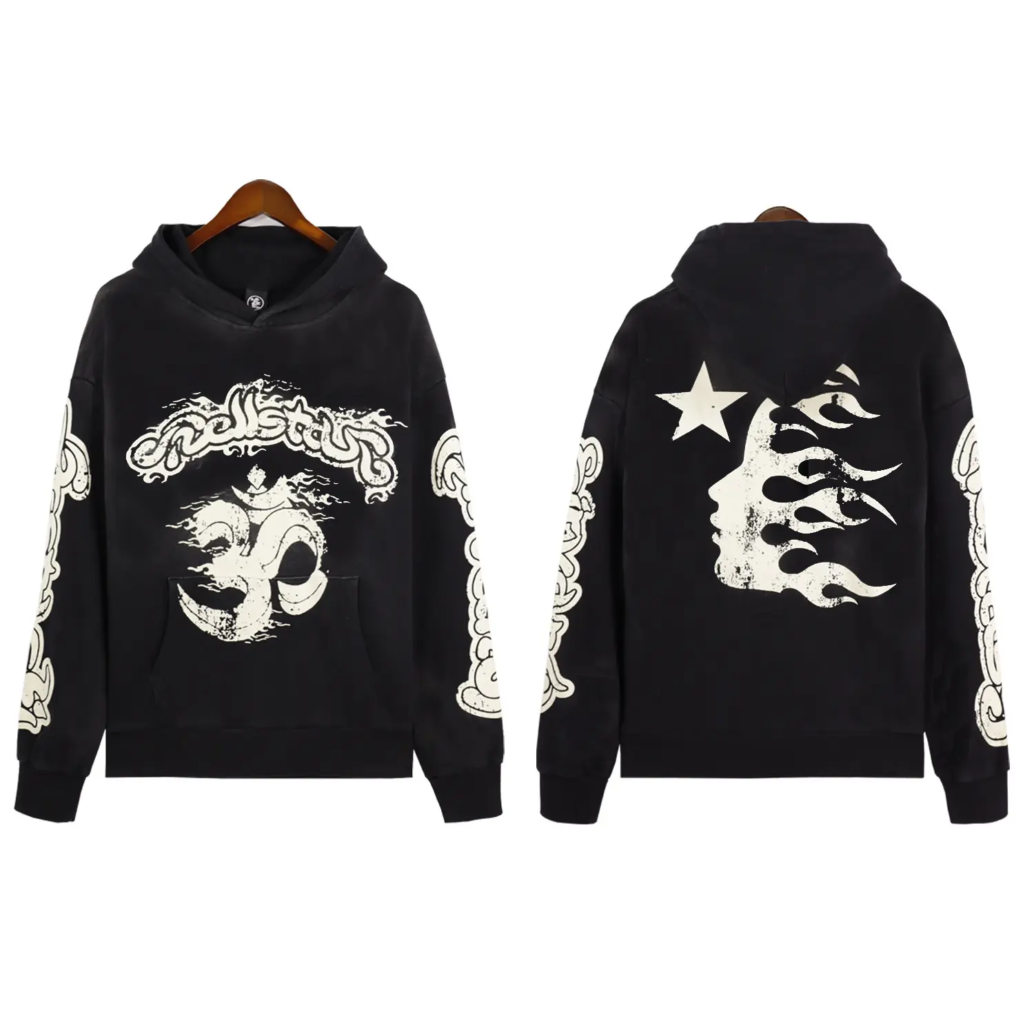 Cotton Hoodie | DY W04 Black