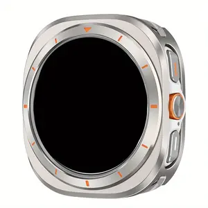 Smart Watch Protective Case, 1 Count Fashionable Metallic Watch Protective Cover, Watch Accessories Compatible with Samsung Galaxy Watch Ultra 47mm