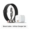 Black Cable+White Charger Set