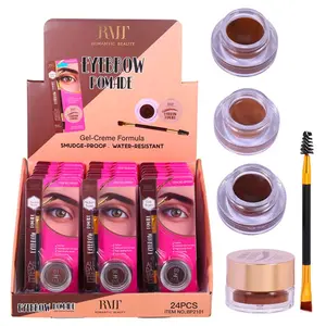 RMT Romantic Beauty Eye Brown Pomade Waterproof Smudge Proof Gel for Eyebrows with Color Resistant to Water - Blonde, Medium Brown, Dark Brown Shades