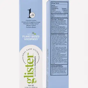 1pcs Glister Multi-Action Toothpaste Oral Care System with Plant-Based Goodness Freshens Breath.