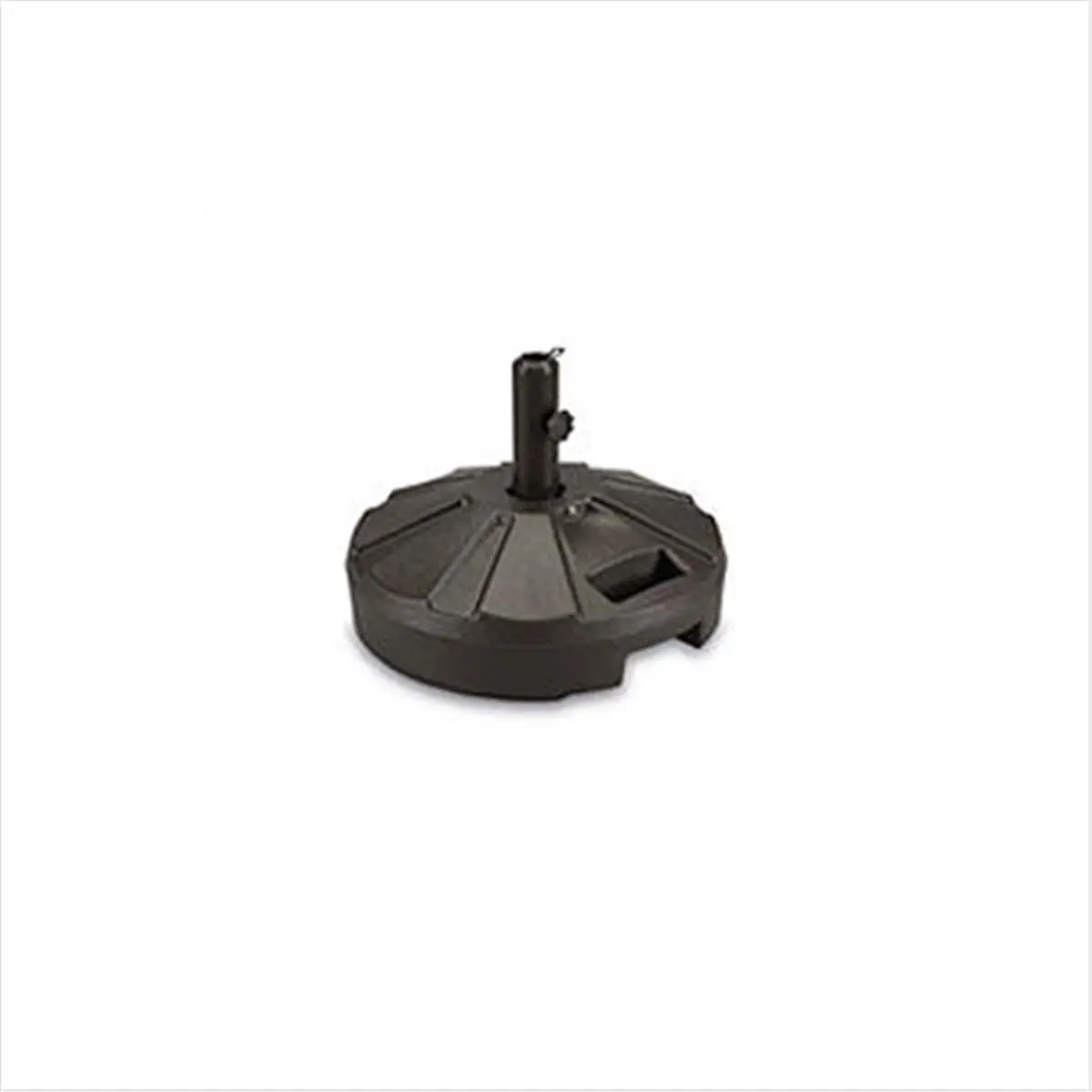 212 MAIN Bronze Sturdy Freestanding Outdoor Umbrella Stand 00267 - 11-1/2 in. Tall x 16 in. Diam Round Resin Base, Stainless Steel Components, Easy-Fill Design, Patio Living Space Support