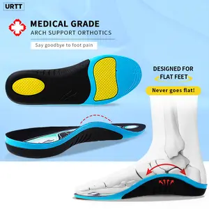 URTT Work Boot Insoles Plantar Fasciitis Heavy Duty Inserts for Pain Fatigue Relief, Standing All Day  High Arch Support Shoe Insoles Orthotic for Flat Feet and Foot Pain, Achilles Tendonitis, Men Women,Orthotic Inserts for Shock Absorbing ,Gel Cushion