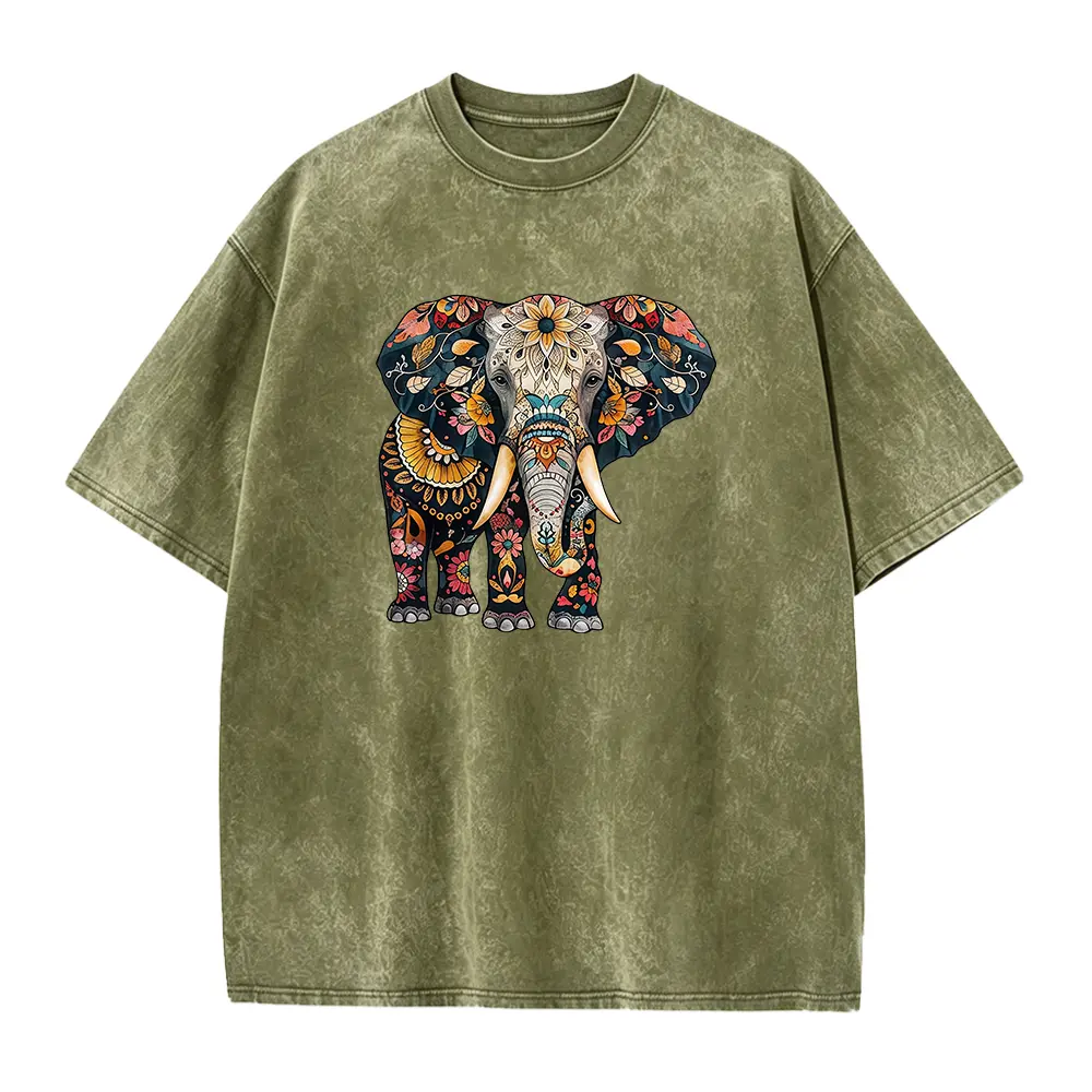 Washed T-shirt-Green