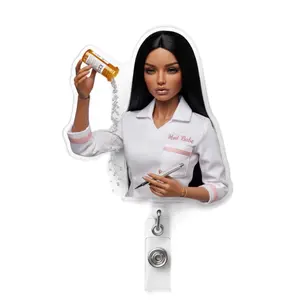 pharm hottie med barb badge reel