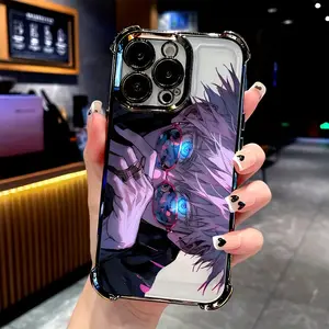 Anime Cool Boy Phone Case Suitable for iPhone 16 15 14 13 12 11 Pro Max X XR XS MAX 8 7 Plus Shockproof Protective Transparent Soft Back Cover Casing