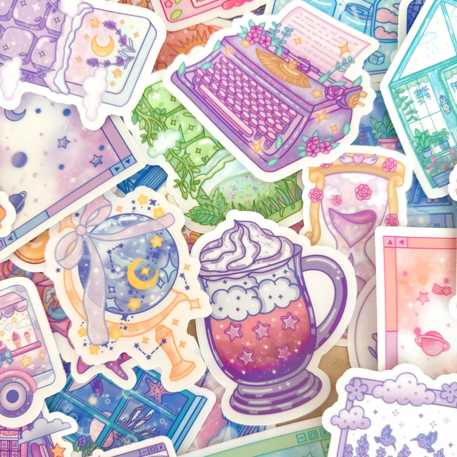 Clear Vinyl Stickers Decorative Waterproof Matte Decor