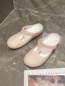 Women's New Casual Outdoor Thick Sole Sandals, Jelly Head Heightening Design, Lightweight Non-Slip Slip-On Sizes 36-40, All Seasons