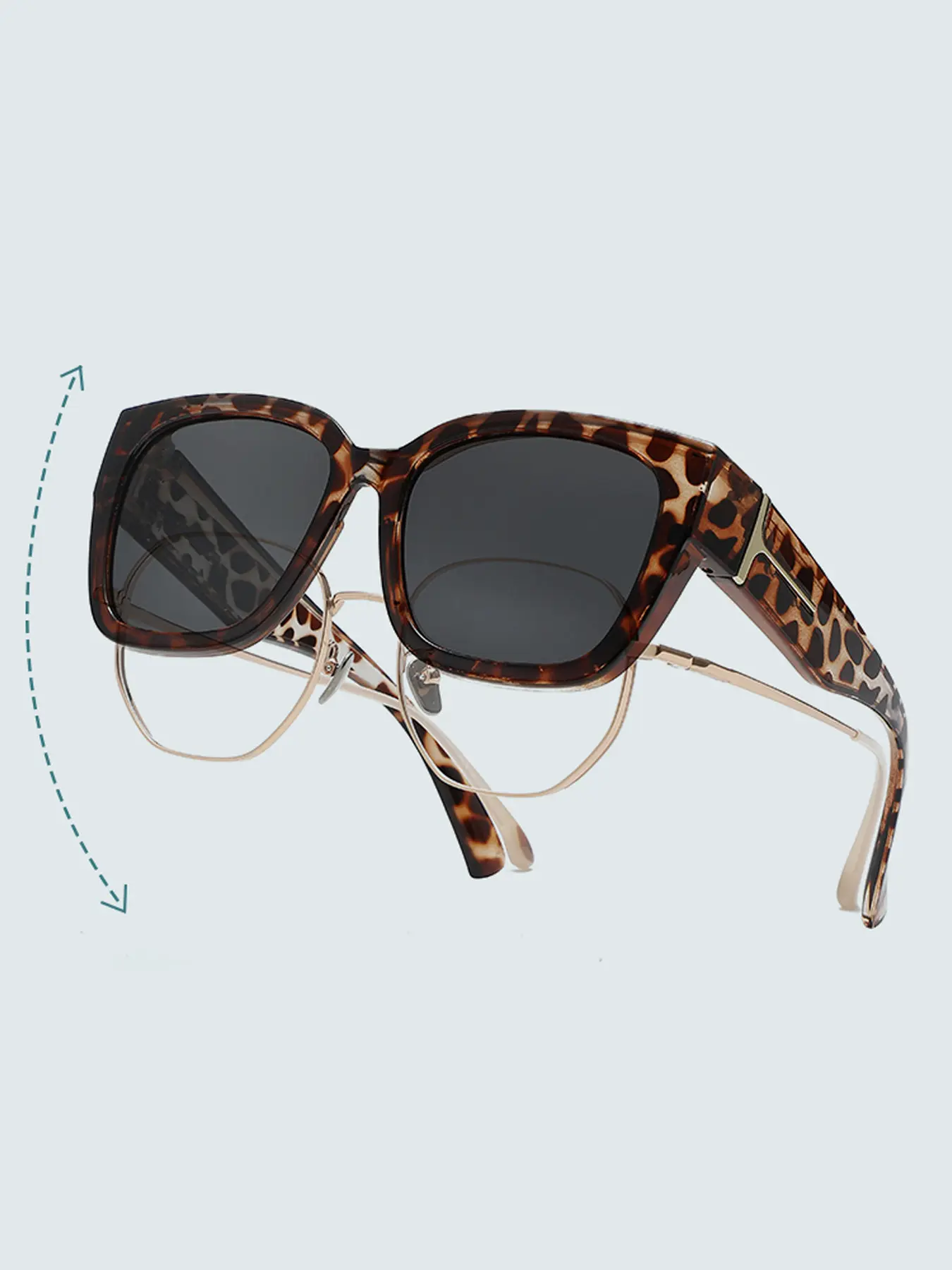 Fashion Polarized T-Shaped Reading Sunglasses for Glasses Wearers, Unisex Driving & Outdoor Activities Eyewear, Fashion Sunnies, Stylish Sunglasses, Fashionable Frames Sunglasses