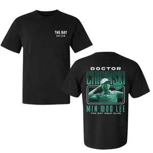 Doctor Chipinski Min Woo Lee T-Shirt, The Bay Golf Club Design, 2 Sides, Soft Cotton Blend Shirt, Golfer Tribute Tee for Men & Women