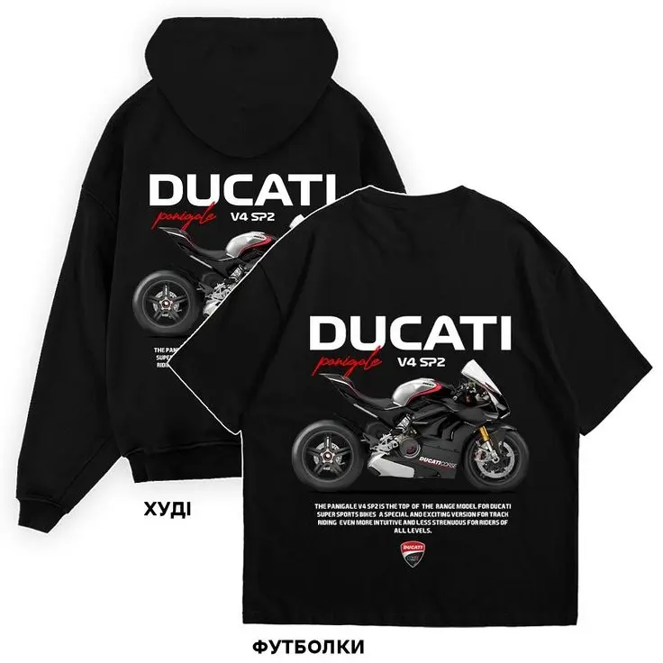 Ducati Panigale V4 SP2 T-Shirt Sweatshirt Hoodie – Sportbike Racing Graphic, Italian Motorcycle Streetwear, Gift for Biker Fans