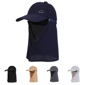 Summer Sun Protection Hat – Quick-Drying Bucket Hat with Neck Flap – Outdoor Baseball Cap for Hiking,Fishing (Unisex),Cycling and Hiking,With Neck Support