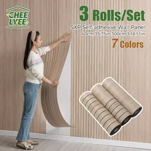 3 Rolls/Set 3D Foam Wallpaper Stickers Sxp Self-Adhesive Wall Panels Peel and Stick   Suitable for All Indoor Places 40X300cm