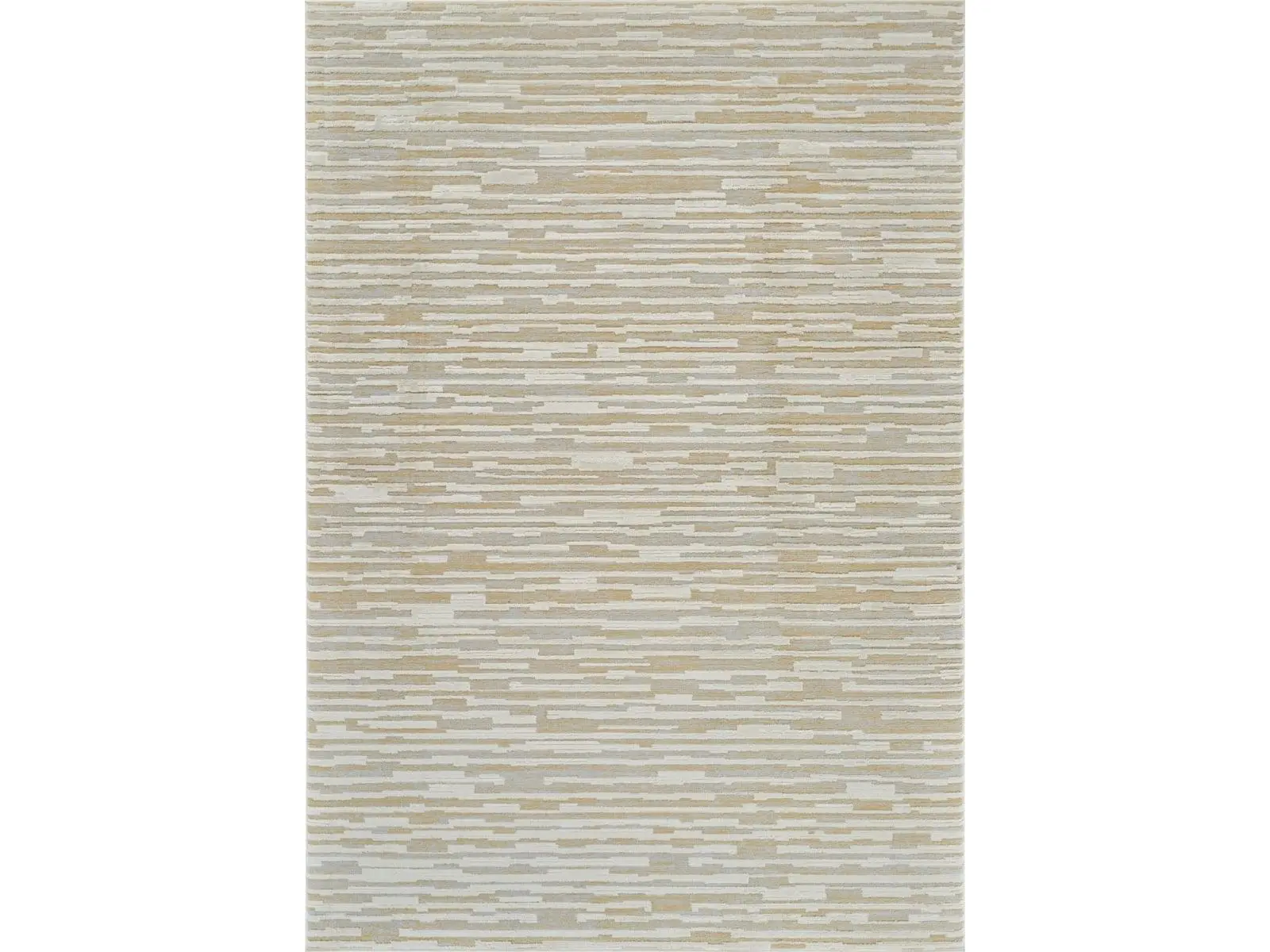 212 MAIN 7x10 ft. Rectangle Size Indoor Use Machine-Weave Abstract Beige & Brown Distressed Stain-Proof Modern Area Rug