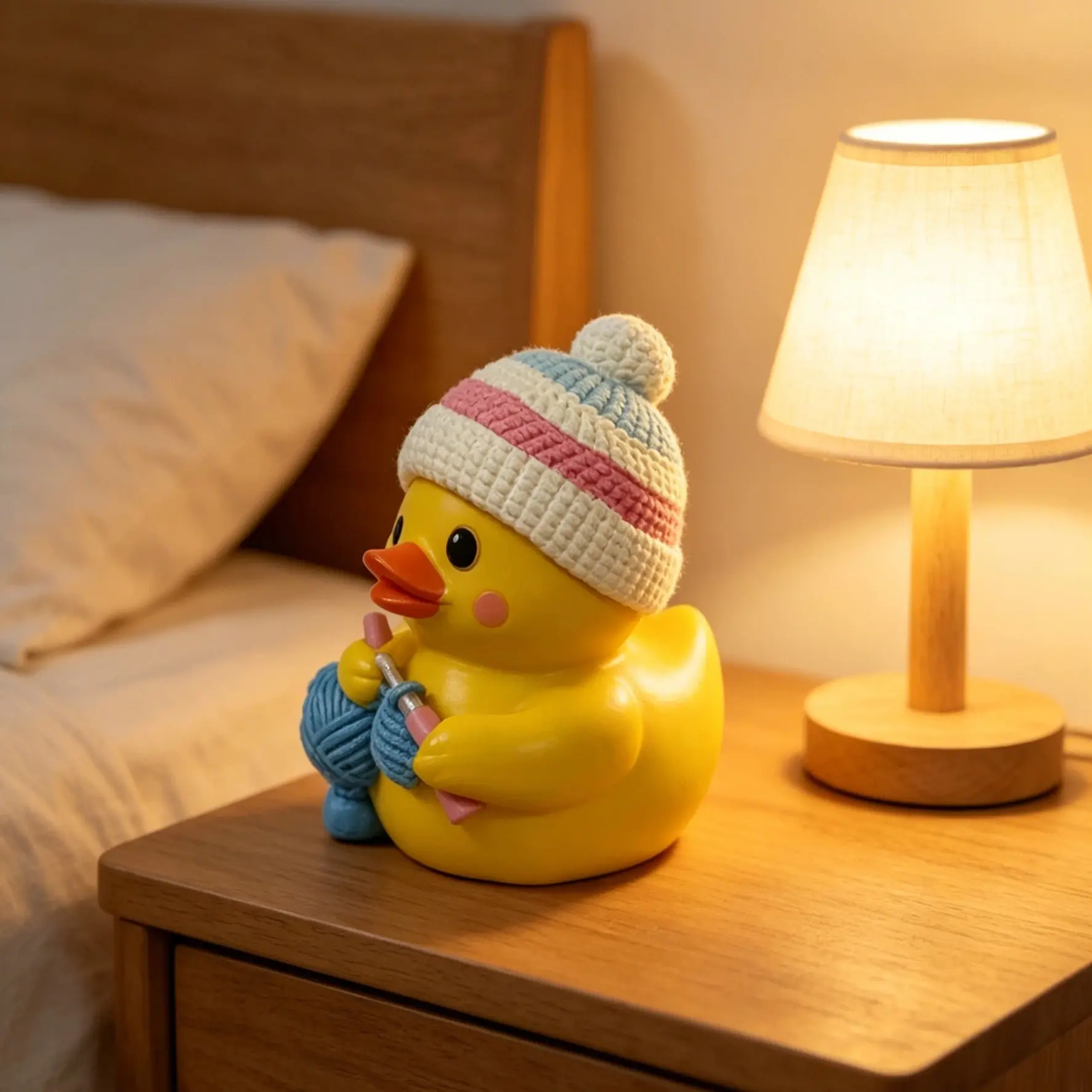 Cute Resin Duck Decorative Ornament, Cartoon Duck Home Decoration, Desk Craft Bench Balcony Coffee Shop Decor, Ideal Gift for Holidays
