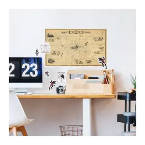 RoomMates Stranger Things Dry Erase Hawkins MapPeel and Stick