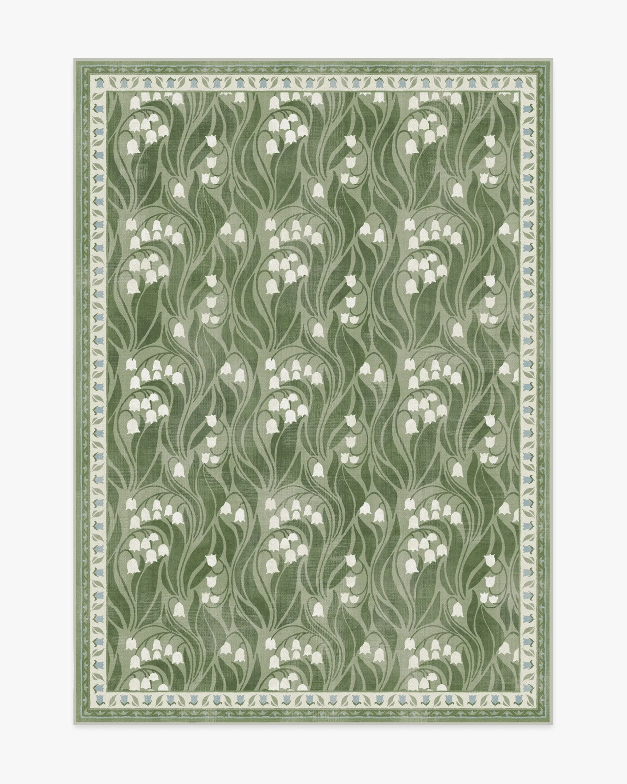 Lila Green & Ivory Rug