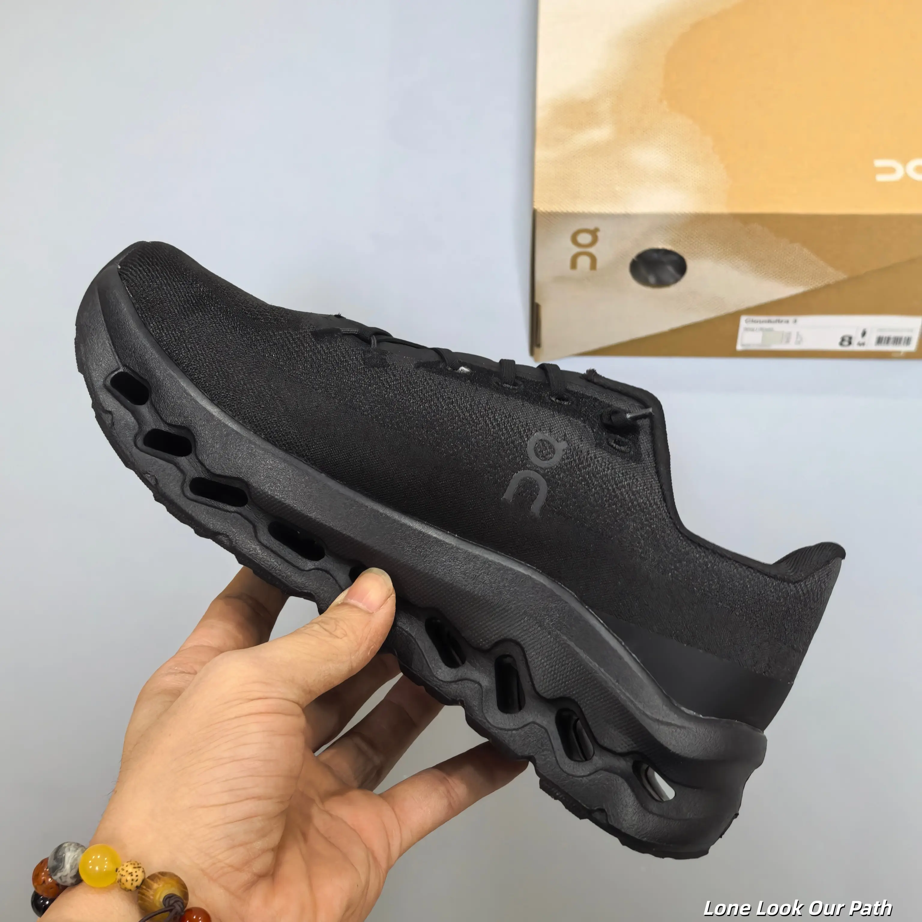 Brand New Original Box Unisex All Black Knit Running Shoes Lightweight Sawtooth Wave Hollow Same Color Cushion Non Slip Breathable Mesh Gym Walking Casual Athletic Sneakers US Sizes 5-12