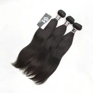 CurlyMe Natural Color Straight Virgin Hair Bundles 1/3Pcs