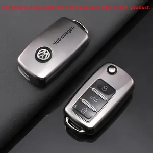 Soft Tpu Car Key Case Cover Shell Keychain Accessories Car Key Protector for Vw Volkswagen Polo Tiguan Passat B5 B6 B7 Golf 4 5 6 Mk6 Jetta Lavida
