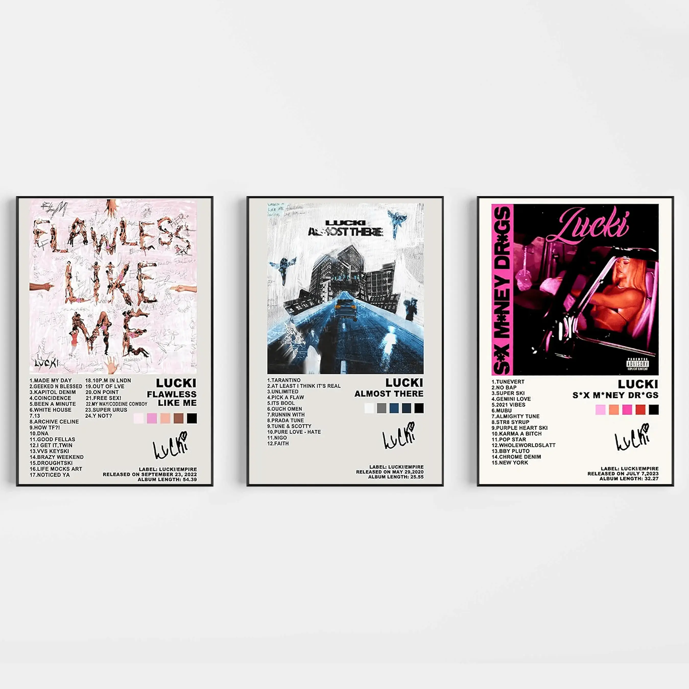 Rap Album Poster, Rapper Wall Art Decor Poster, Lucki Rapper Poster, Rap Music Poster Decor, Perfect Gifts For Rap Fans, Home Wall Decor