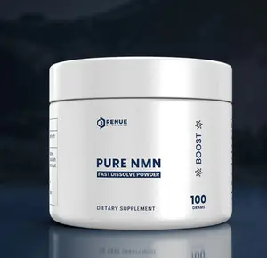 Pure NMN Powder (Nicotinamide Mononucleotide) NAD+ 6 Month Jar Supplement for Energy, Focus, Mitochondrial Health Brain Booster Fitness