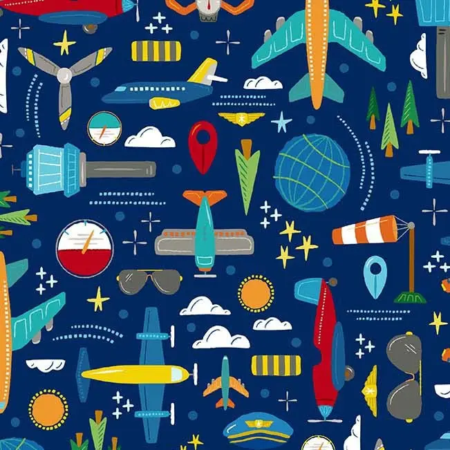 Fabric Michael Miller Navy Absolute Altitude 108" Wide Back by the Quarter Yard WBD12441-NAVY-D
