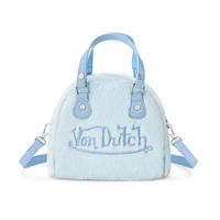 Light Blue Furry Bowling Bag