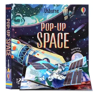 Usborne 3D Pop-Up Space Book, Original English Version, Science Education, Parent-Child Reading, Ideal for Kids