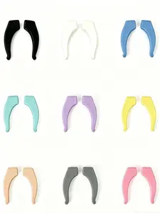 20 Pairs Silicone Anti-Slip Eyeglass Hooks, Multicolor Random Delivery, Cute Cartoon Design, Non-Color Changing, All Seasons Use