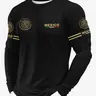Men's Casual Crew Neck Fitted Mexico Street Fashion Graphic Long Sleeve T-Shirt, Streetwear, Ideal for Spring & Fall, Perfect Daily Wear, Comfortable and Stylish, Menswear