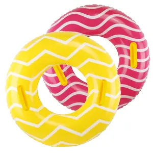 2 Pack Inflatable Pool Tubes with Handles, 39” Inner Tubes for Floating, Round Pool Float, Beach Swim Ring Floaties, Pool Party Toys for Teens Adults